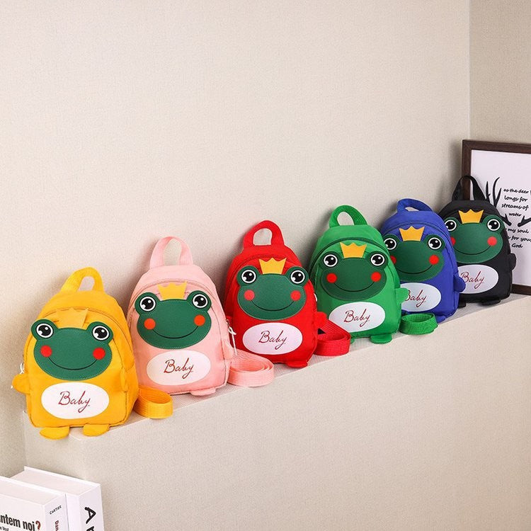 Children's Cartoon Frog Cute Boys Trendy Fan Kindergarten School Bags