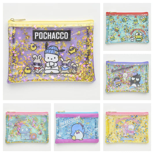 Cute Pacha Dog Clow Transparent Waterproof Cosmetic Bags