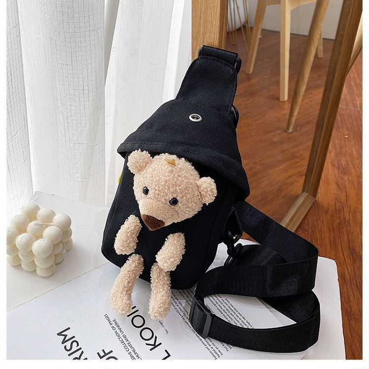 Sac de taille pour femmes, mignon petit ours, poupée de dessin animé, cadeau pour enfants