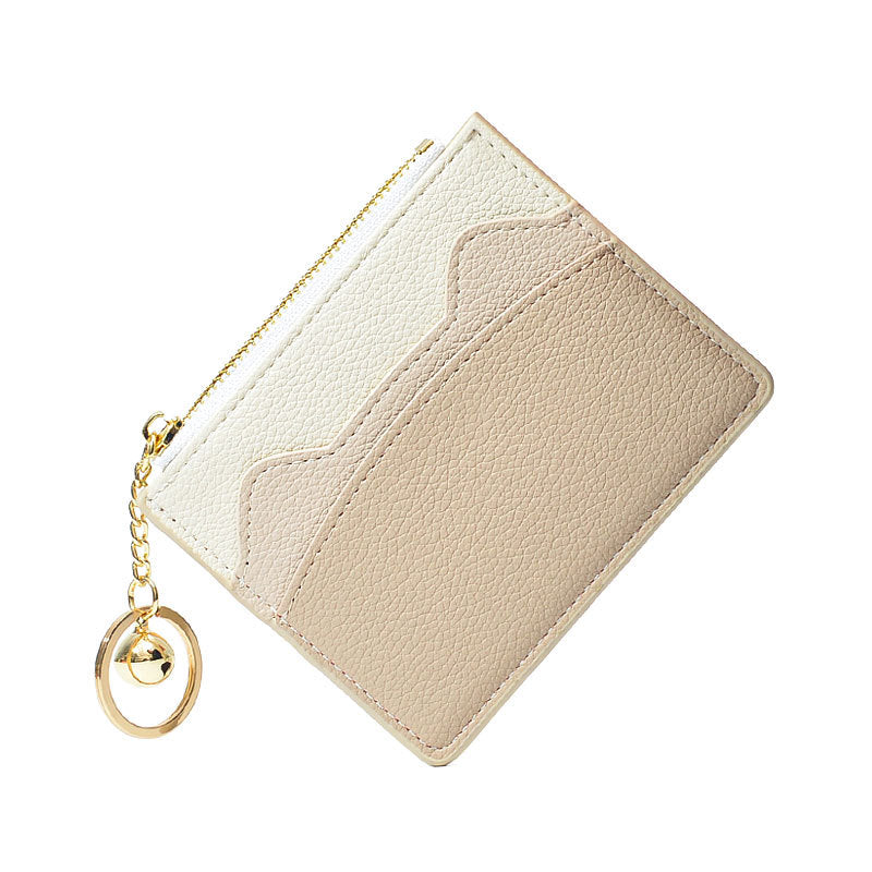 Women's Contrast Color Cute Good-looking Mini Small Card Holder