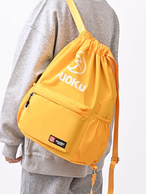 Color Style With Letters Basketball Large Capacity Drawstring Sports Backpacks