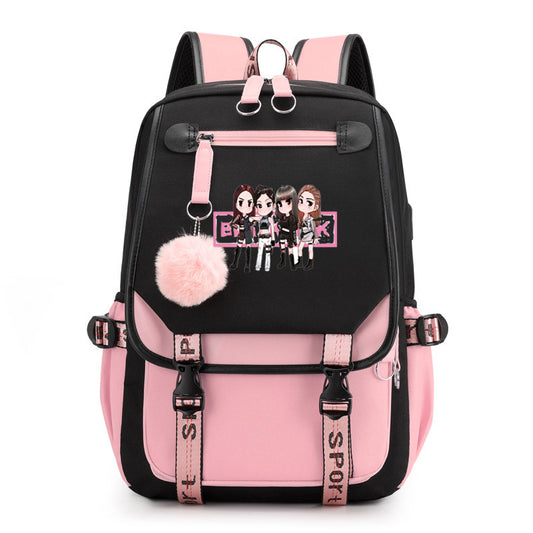 Park Kim Starry Sky Korean Style Backpacks