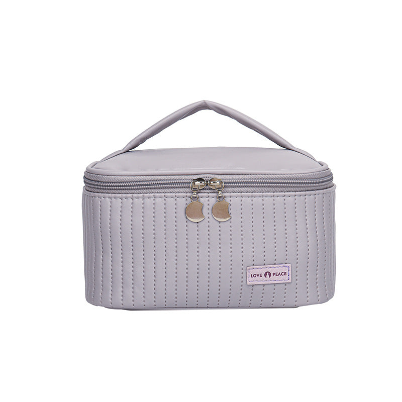 Fashion Open Lid With Storage Toiletries Cosmetic Bags