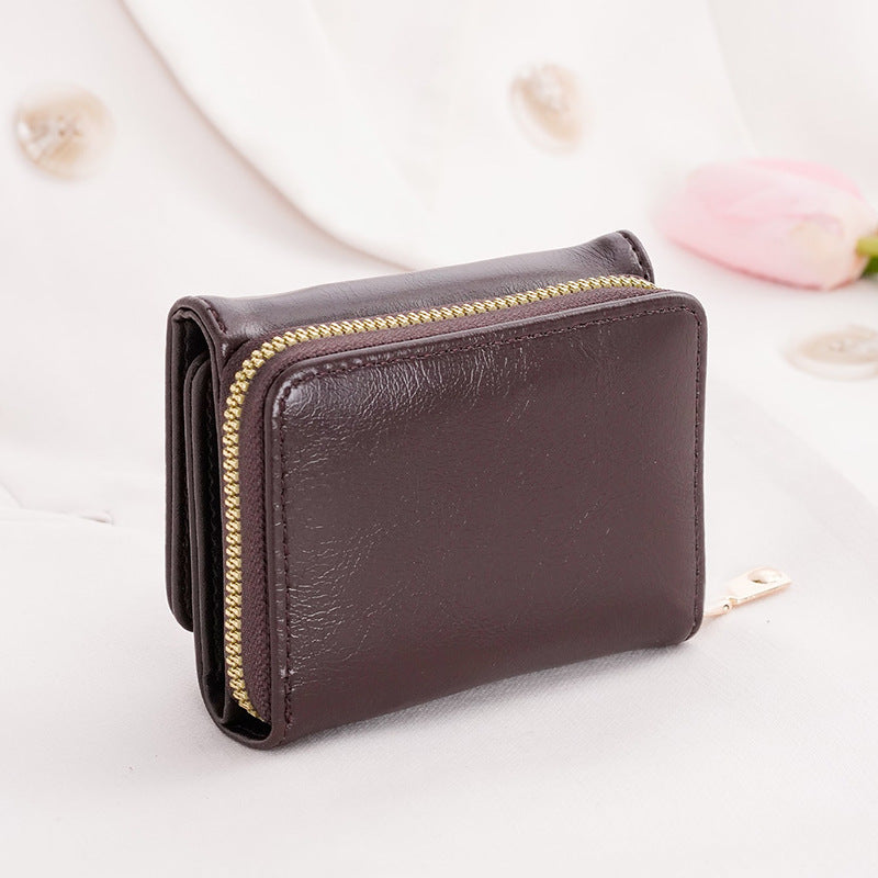 Women's Creative Credit Cash Small Zipper Ladies Wallets