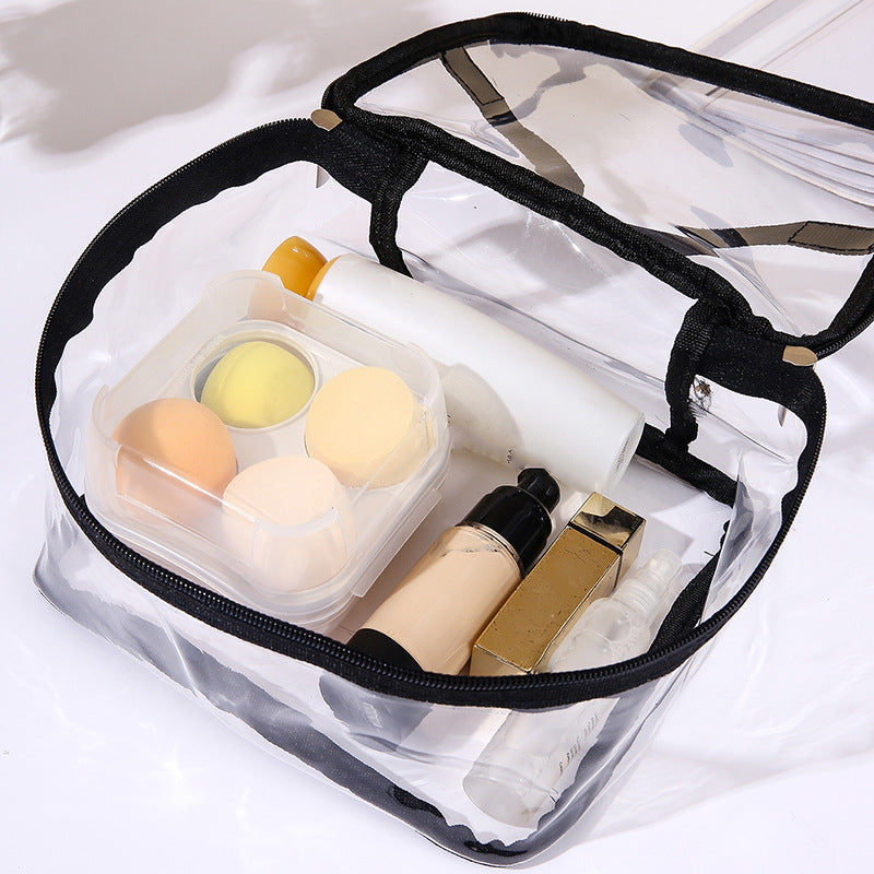 Transparent Hand Square Storage Wash Cosmetics Cosmetic Bags