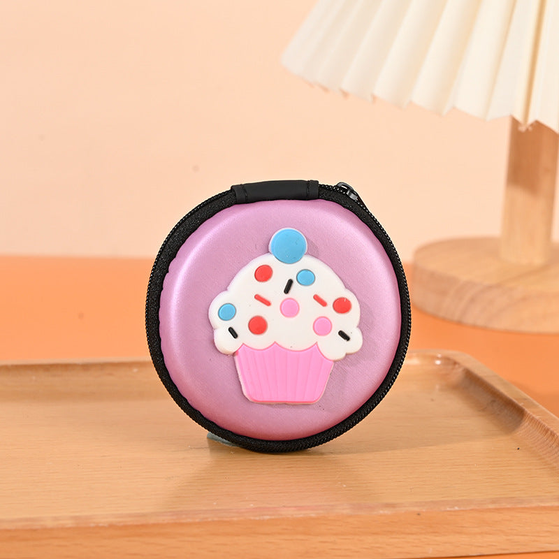 Children's Korean Cute Cartoon Silicone Earphone Portable Coin Purses