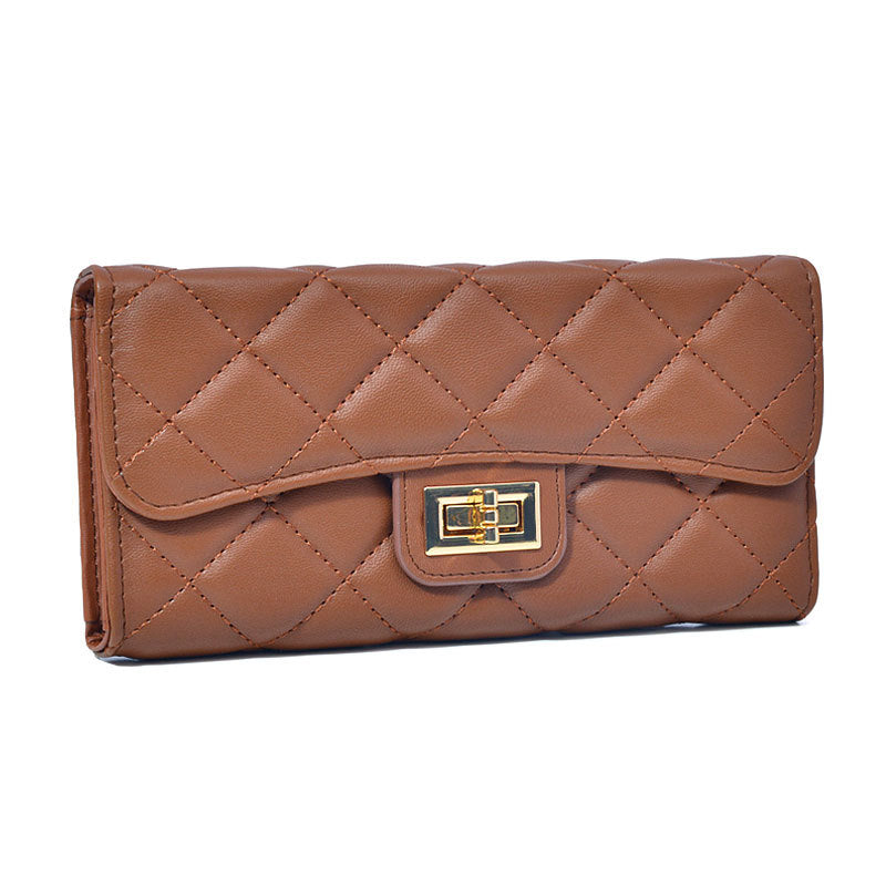 Women's Korean Online Classic Style Rhombus Long Ladies Wallets