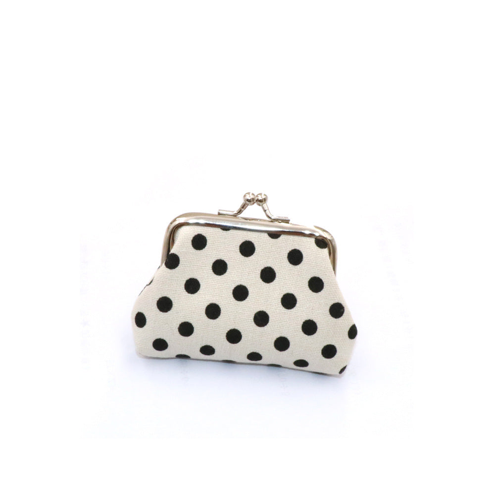 Children's Creative Dot Canvas Tourist Souvenir Coin Purses