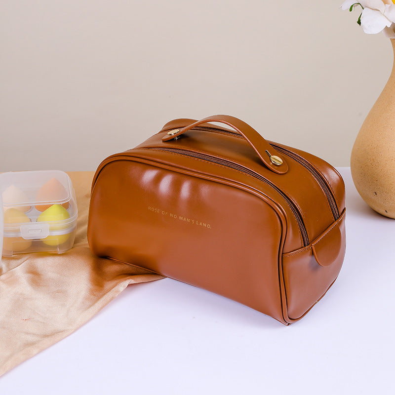 Sacs à cosmétiques de luxe légers de grande capacité d'oreiller de maquillage