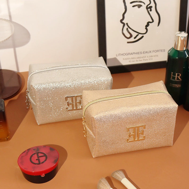 Gilding Large Capacity Good-looking Portable Cosmetics Cosmetic Bags