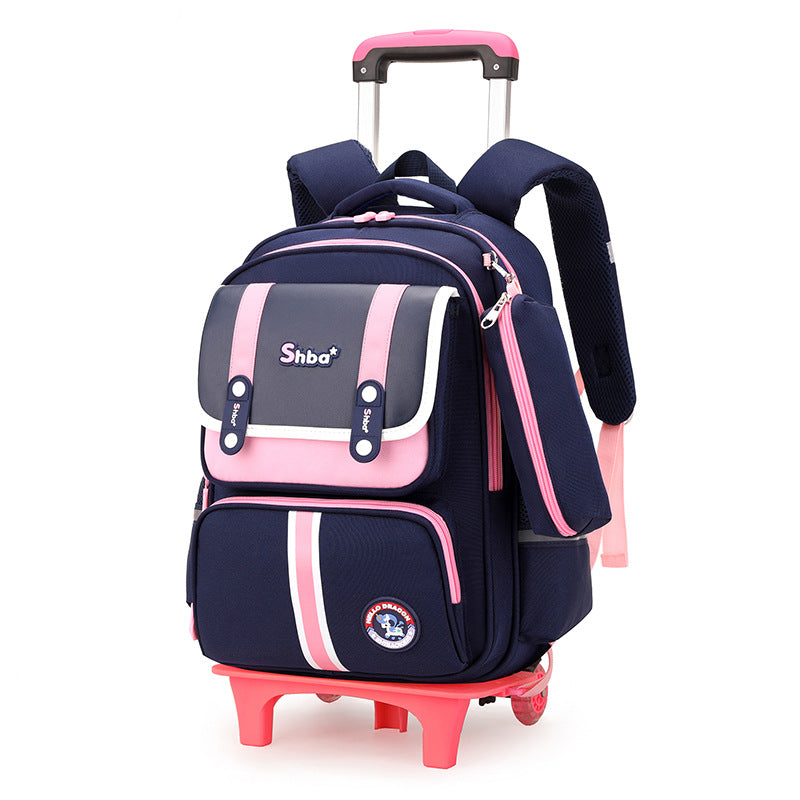 Children's Primary Grade Lightweight Burden Alleviation Spine Elementary School Students' Schoolbags