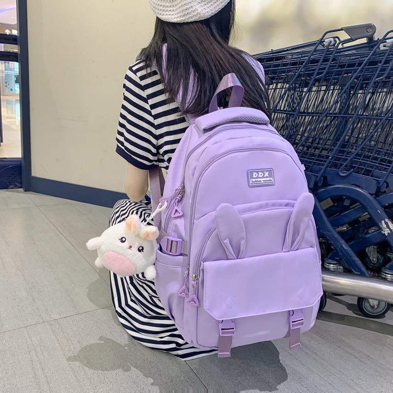 Heart Rabbit Ears Style Artistic High Backpacks