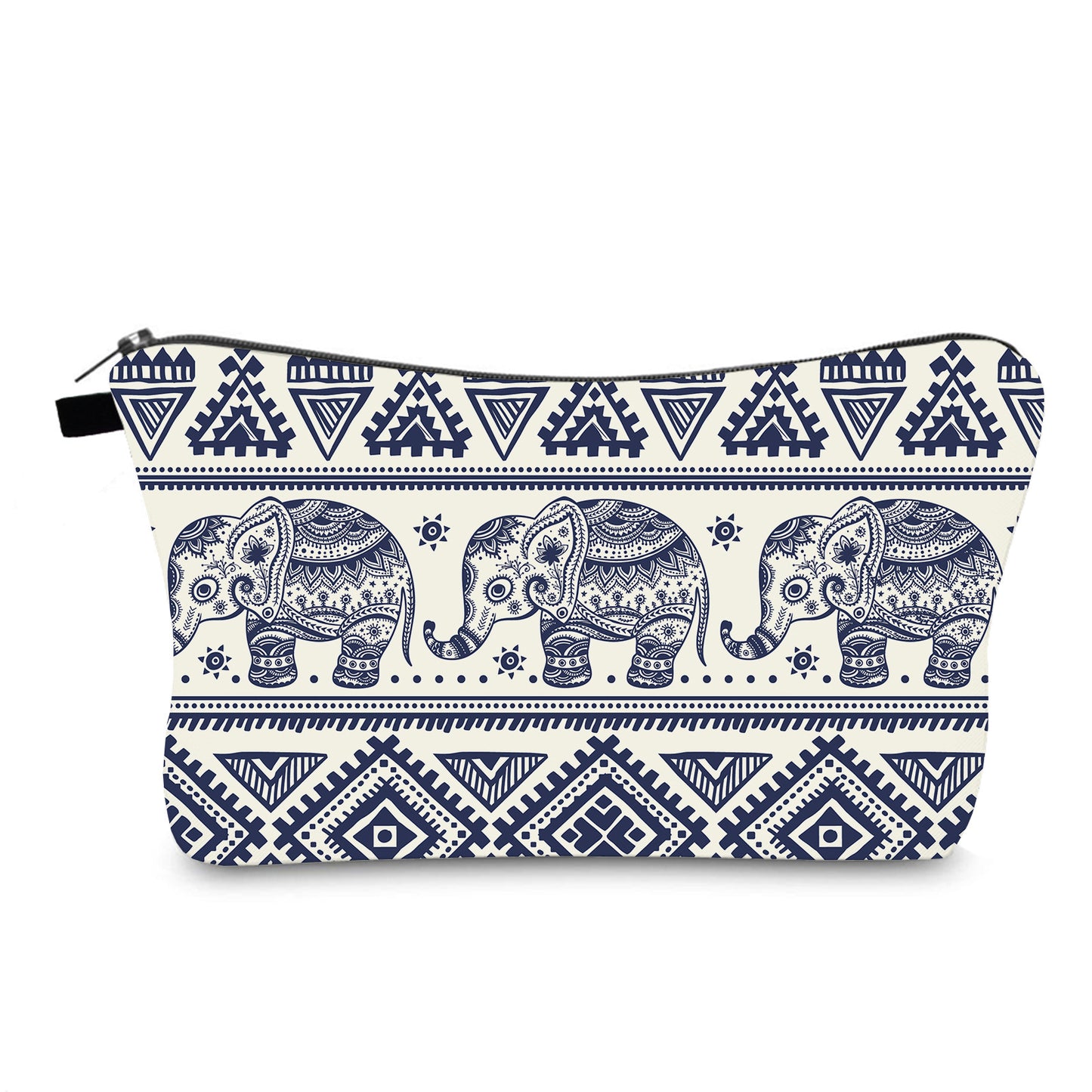 Women's Hd Elephant Printed Portable Storage Wash Cosmetic Bags