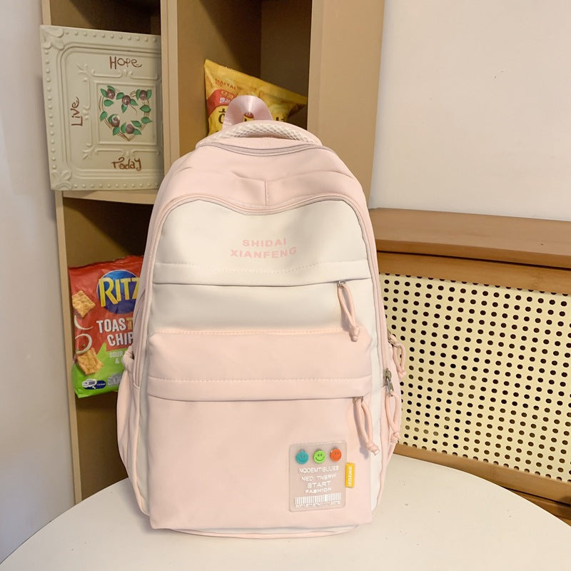 Korean Good-looking Junior High Primary Color Backpacks