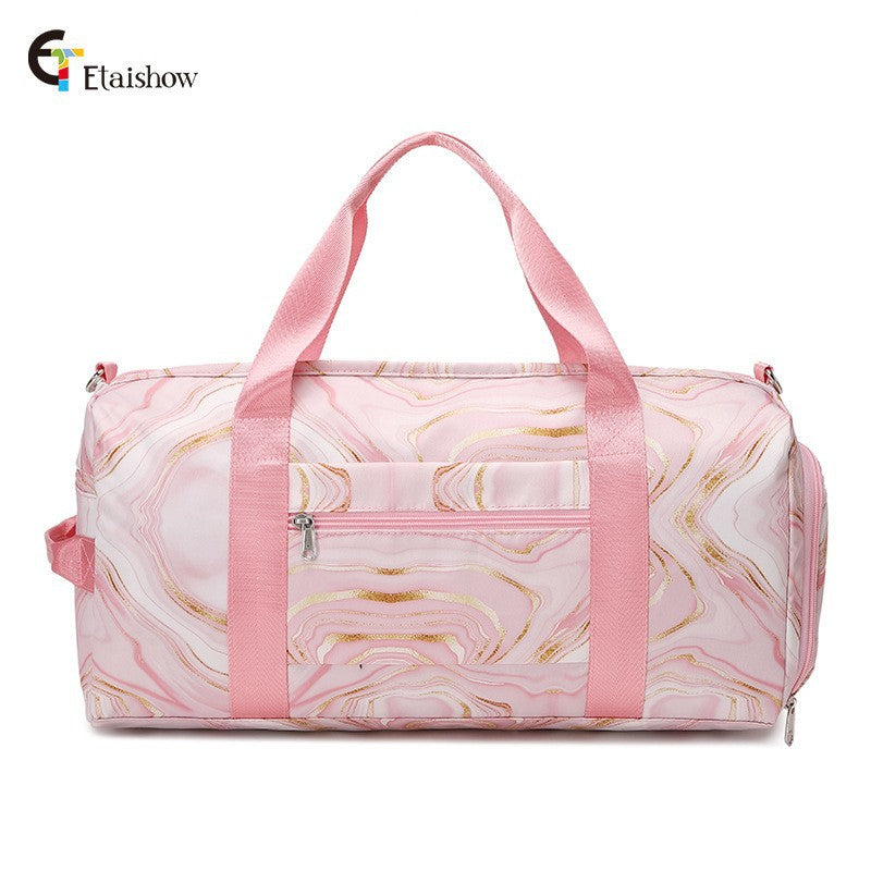 Women's Capacity Waterproof Iti Printing Swimming Sport Travel Bags