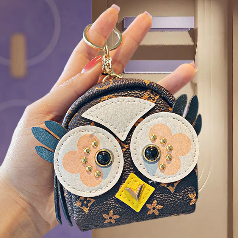 New Glamorous Versatile Cool Owl Headset Coin Purses