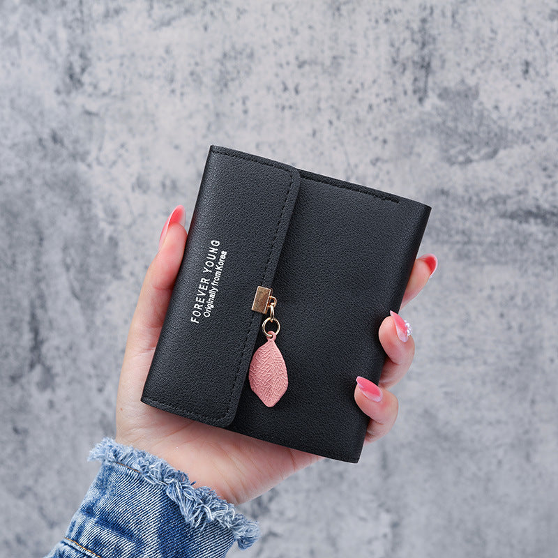 Women's Korean Style Simple Pocket Short Ladies Wallets