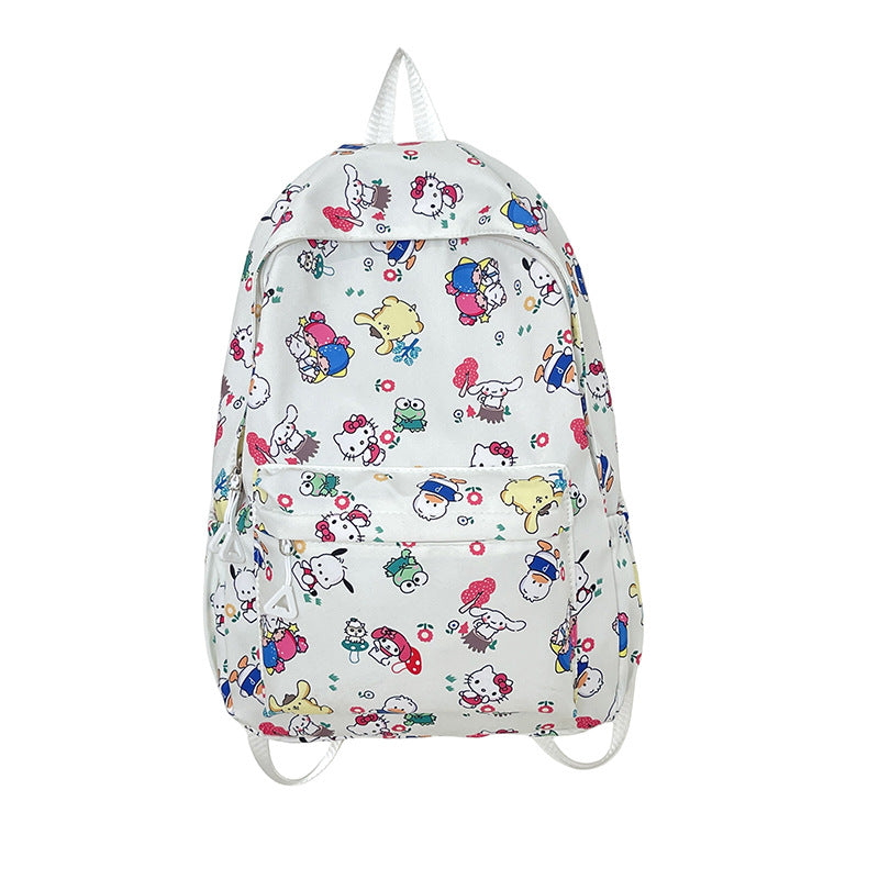 Women's Clow Style Simple Junior's Large Capacity Elementary School Students' Schoolbags