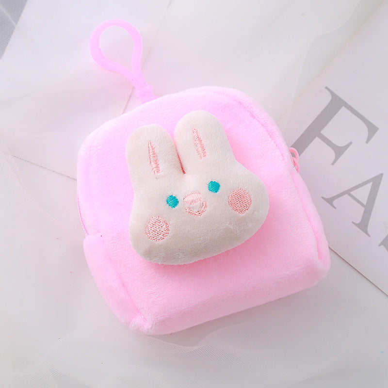 Cartoon Three-dimensional Small Plush Creative Pendant Coin Purses