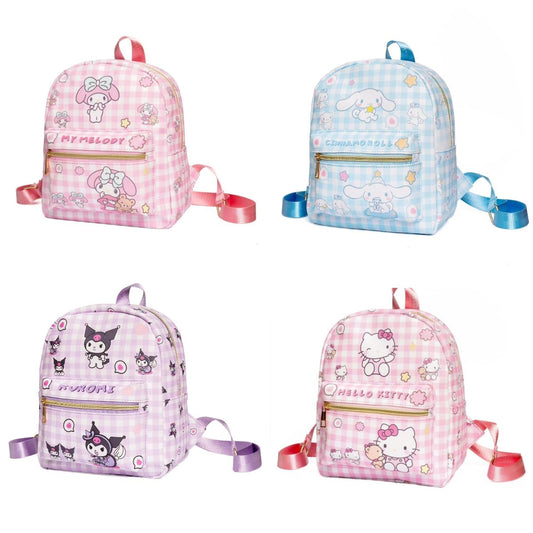 Children's Cute Melody Clow Dogskin Leather Small Children's Backpacks