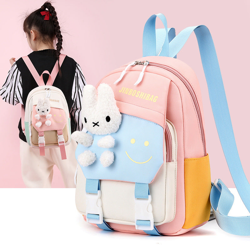 Children's Cartoon Cute Portable Burden Alleviation Kindergarten School Bags