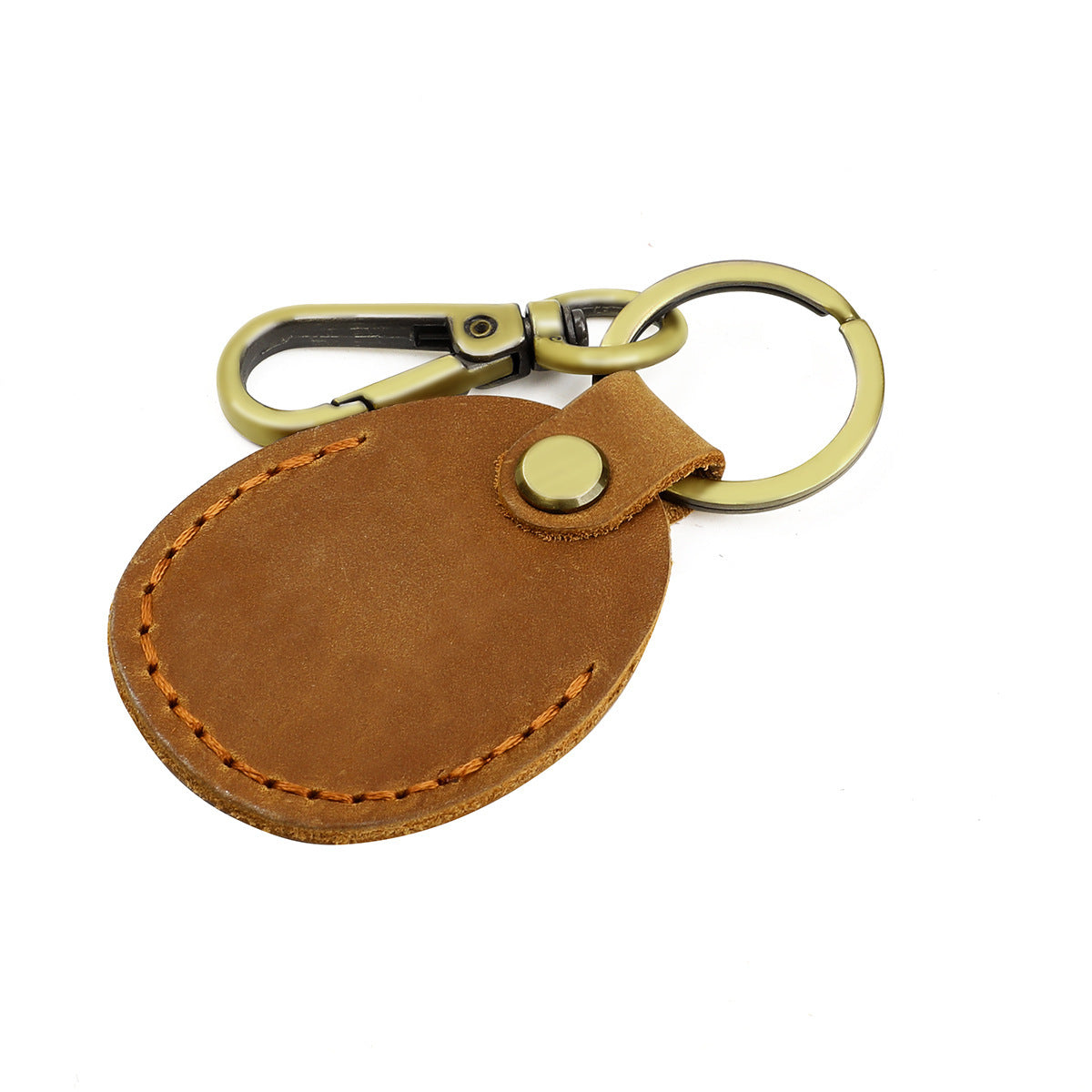 Men's Access Control Protective Cover Cowhide Leather Key Bags