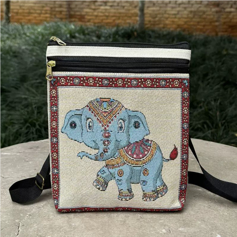 Yunnan Cloth Embroidered Vintage Mobile Black Bags