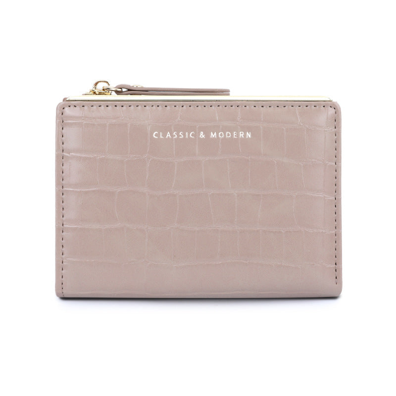 Women's Crocodile Pattern Short Eastern European Ladies Wallets