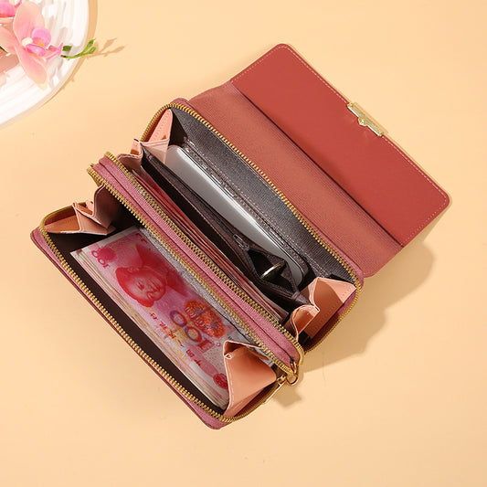 Women's Stylish Korean Long Change Mobile Phone Bags