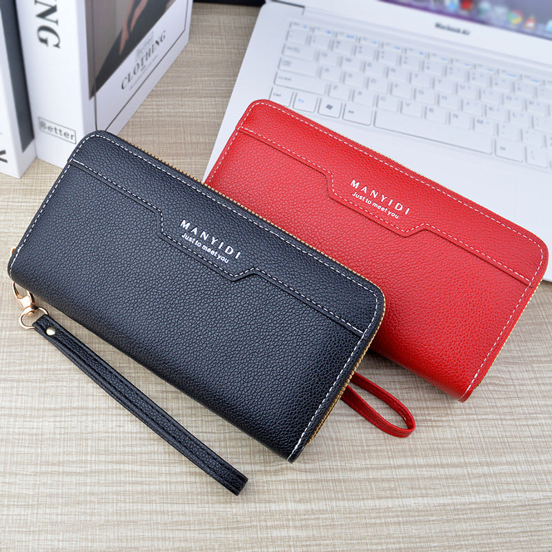 Women's Long Double Zip Clutch Female Fashion Large Ladies Wallets