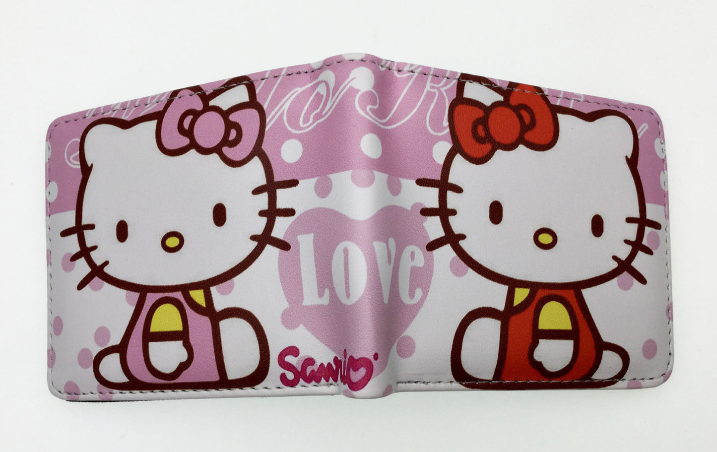 Little Devil Clow Pink Cat Melody Short Ladies Wallets