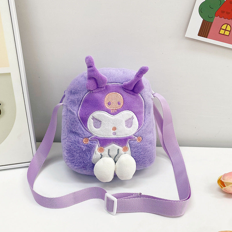 Sac à bandoulière pour enfants, jouet de dessin animé mignon, poupée à griffes