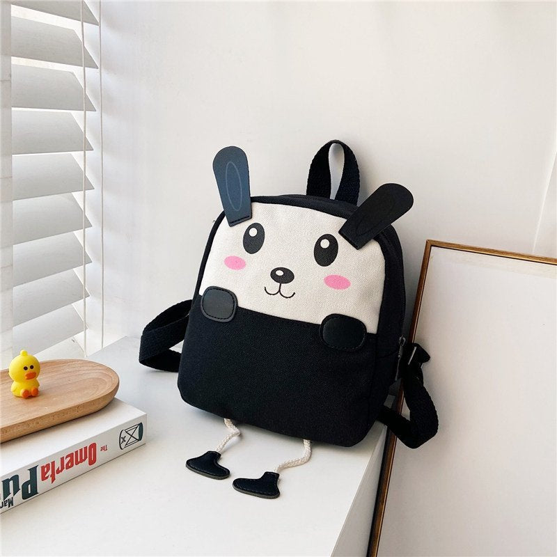 Children's Durable Boys Canvas Cartoon Cute Bags