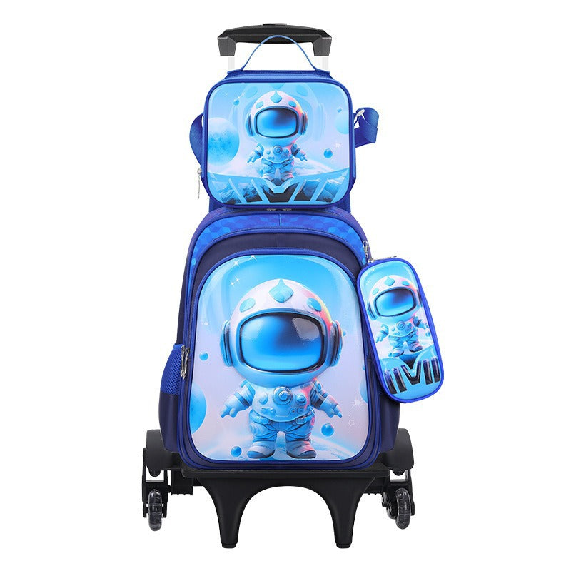 Cartoon Three-piece Detachable Film With Light Elementary School Students' Schoolbags