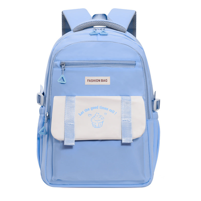 Junior's Large Capacity Simple Style Three Elementary School Students' Schoolbags