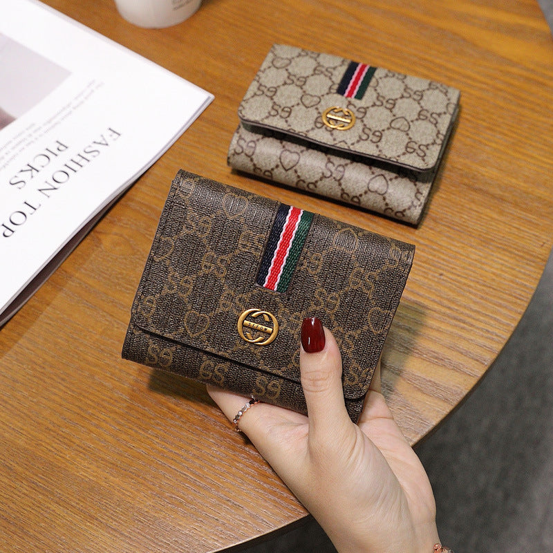 Women's Short Small Thin Elegant Folding Large Ladies Wallets