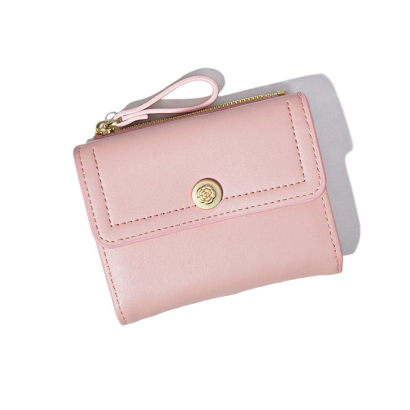 Women's Short Chic Folding Minimalist Credentials Purses