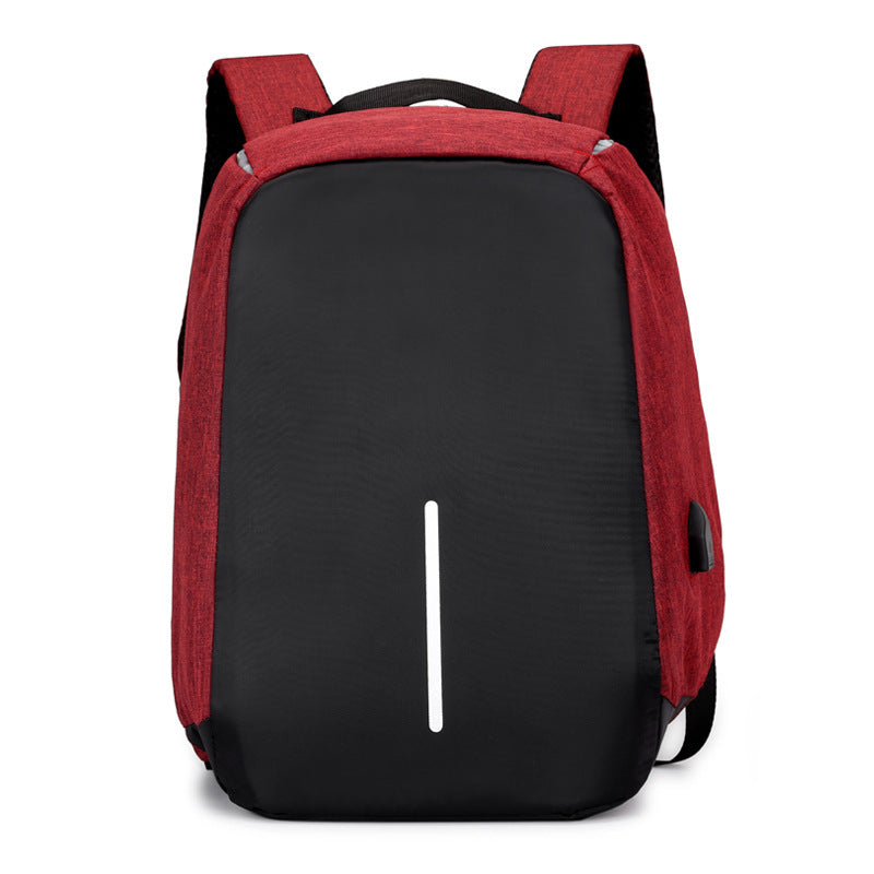 Men's Large Capacity Charging Port Business Computer Backpacks