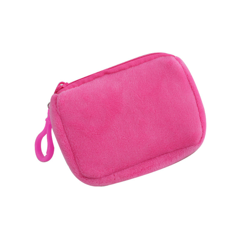 Solid Color Plush Storage Candy Small Cute Children's Coin Purse