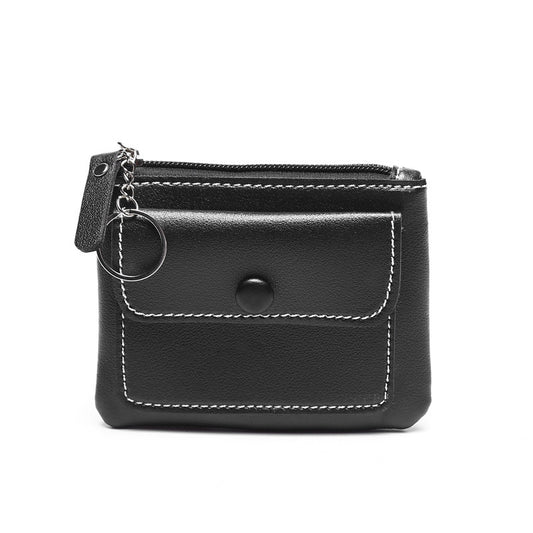 Women's Zipper Short Solid Color Change Ladies Wallets