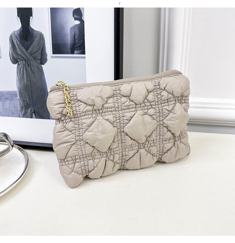 Classic Style Embroidery Thread Diamond Small Coin Purses