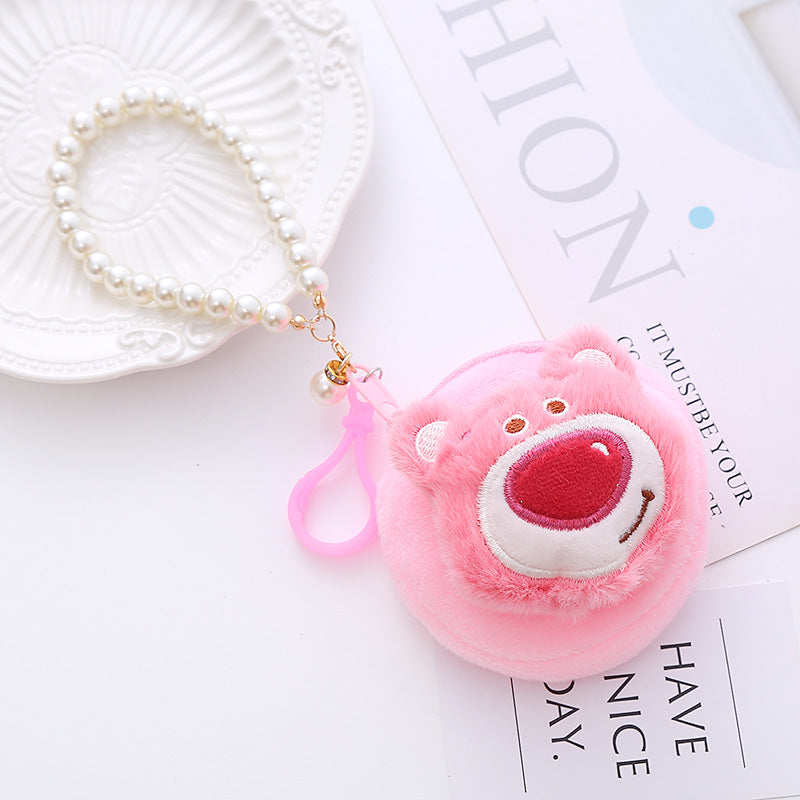 Creative Cartoon Cute Star Plush Earphone Card Holder