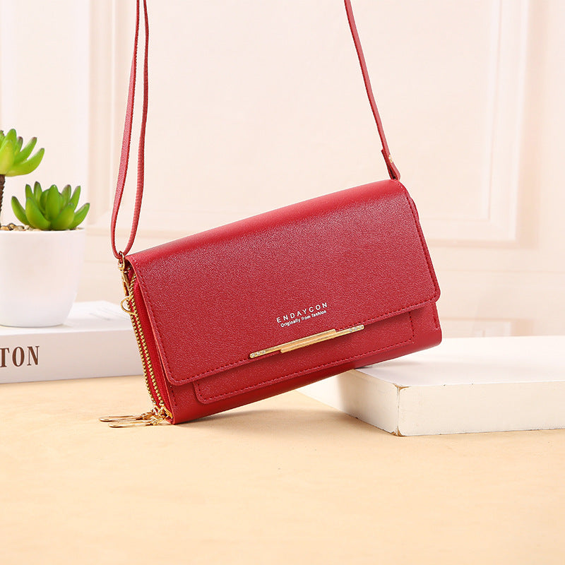 Women's Multifunctional Zipper Fashion Trendy Korean Style Phone Bags