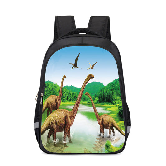 Boy Dinosaur Grade Waterproof Cartoon Burden Middle School Students' Schoolbags