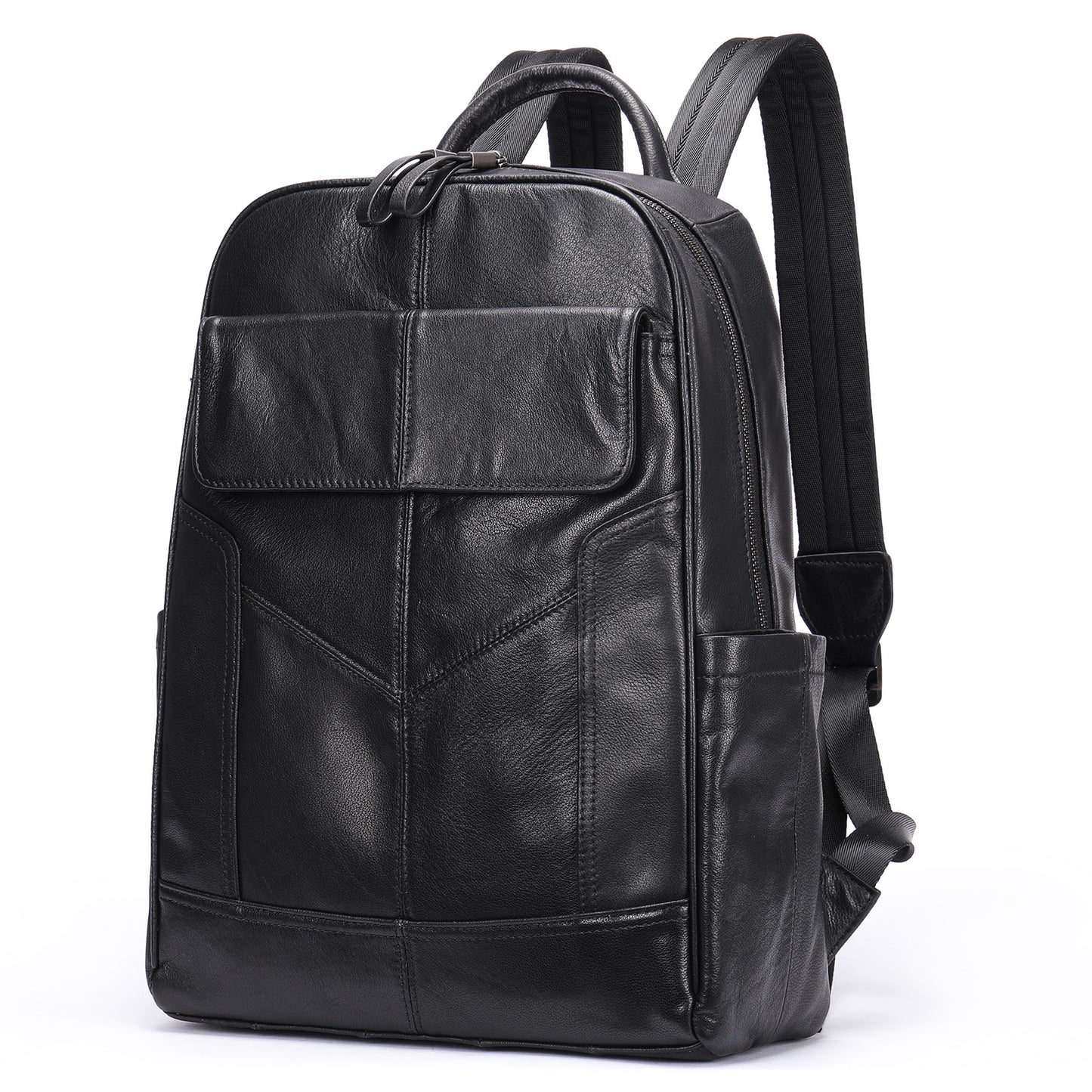 Men's Leather Large Capacity Leisure Business Simple Backpacks