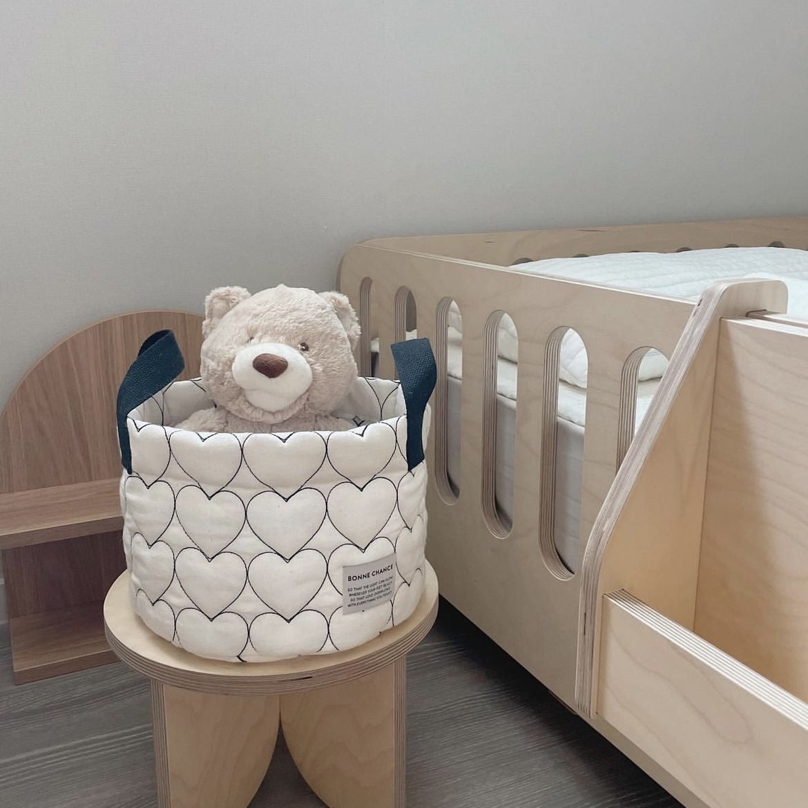 Panier de rangement pour vêtements d'enfants, sacs matelassés pour couches, ménage