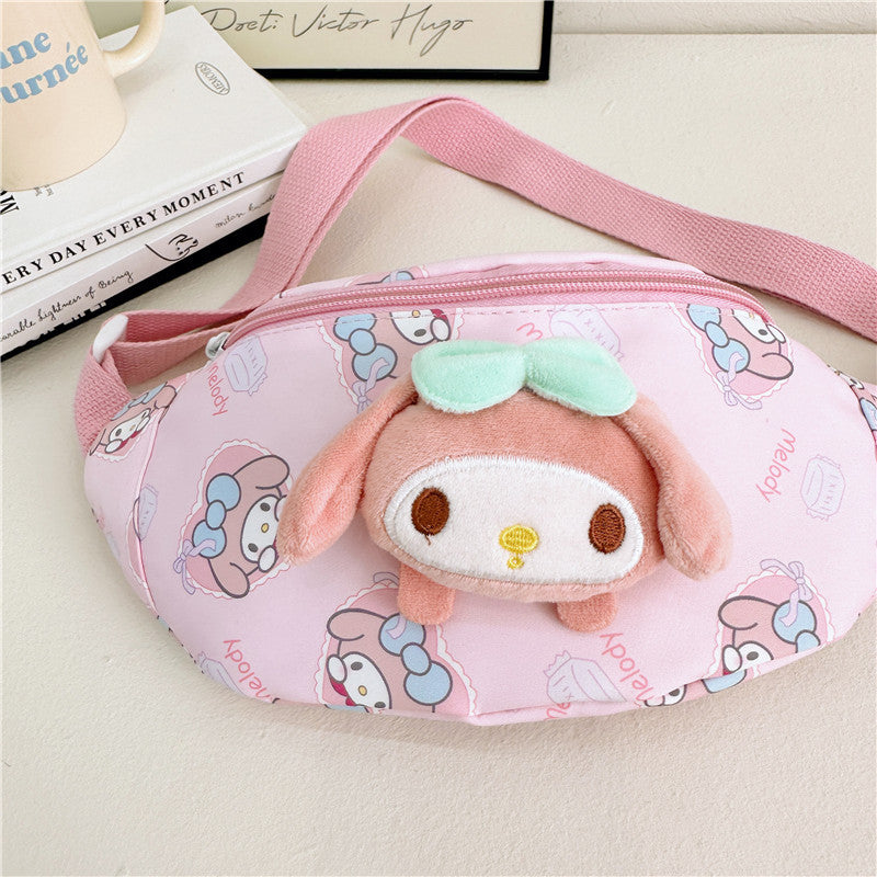 Children's Cartoon Doll Oxford Cloth Pattern Large Children's Waist Packs