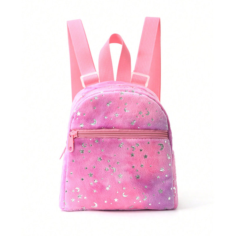 Children's Campus Style Simple Candy Color Backpacks