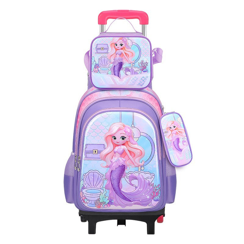 Cartoon Three-piece Detachable Film With Light Elementary School Students' Schoolbags