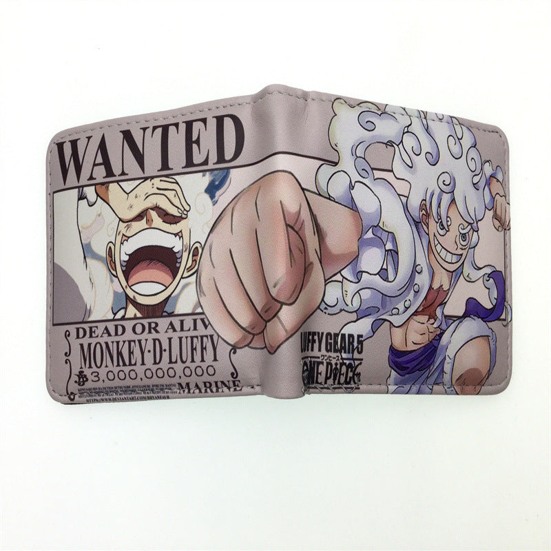 Piece Anime Peripheral Short Trendy Unique Ladies Wallets